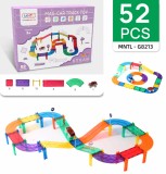 Cumpara ieftin Set 52 Piese - Pista din Placi Magnetice si Masina Inclusa