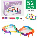 Set 52 Piese - Pista din Placi Magnetice si Masina Inclusa