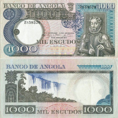 1973 ( 10 VI ) , 1,000 escudos ( P-108a ) - Angola - stare XF+