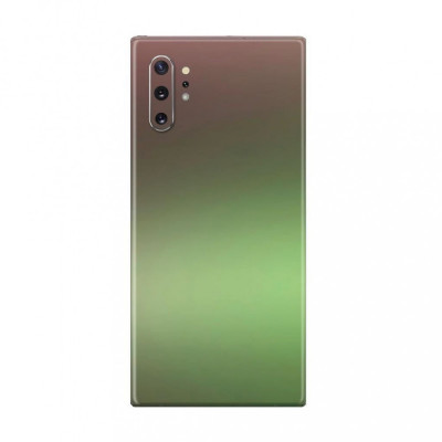 Set Folii Skin Acoperire 360 Compatibile cu Samsung Galaxy Note 10 Plus (Set 2) - Wraps Skin Chameleon Avocado Metallic foto