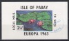 Pabay 1963 - Flori - Europa, Colita, NDT, Stampilata, Stampilat