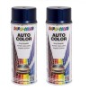 Pachet 2 x Vopsea spray auto Dacia albastru spectral metalizata Dupli-Color 350 ml