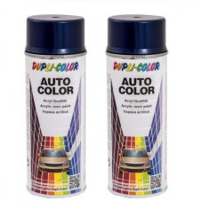 Pachet 2 x Vopsea spray auto Dacia albastru spectral metalizata Dupli-Color 350 ml