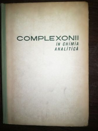 Complexonii in chimia analitica- Rudolf Pribil