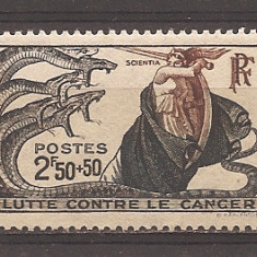 Franta 1941 - Timbru de caritate- Lupta impotriva cancerului, MNH