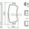 Set placute frana,frana disc VOLVO S80 II (AS) (2006 - 2016) BOSCH 0 986 494 213