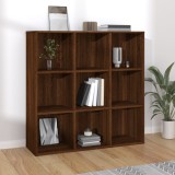 Gossi biblioteca, gri sonoma, 98x29x97,5 cm