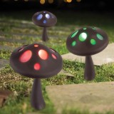 Lampa Solară Ciupercă LED Multicolor &ndash; Decorație Eco-Friendly, CMCLASS