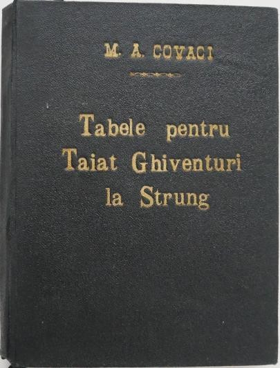 Tabele pentru taiat ghiventuri la strung - M. A. Covaci