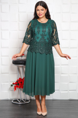 Rochie Maxi Casandra Verde - 54Marimea foto