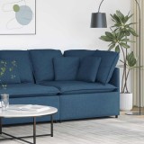 VidaXL Modul de colț pentru canapea modulară cu perne albastru 100 cm