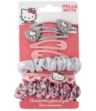 Elastice și Agrafe 8 Bucăți pe Carton Hello Kitty