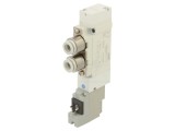 Ventil electromagnetic SMC 5/2 monostabil 1,5-7 bar aluminiu IP65 24V DC