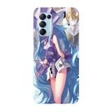 Husa compatibila cu Oppo A54 5G, Viceversa, model Iron Maiden Jeanne Shaman King, Silicon, TPU, Transparent, Carcasa