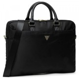Geanta Guess Triangle Logo pentru Laptop 16inch, Neagra