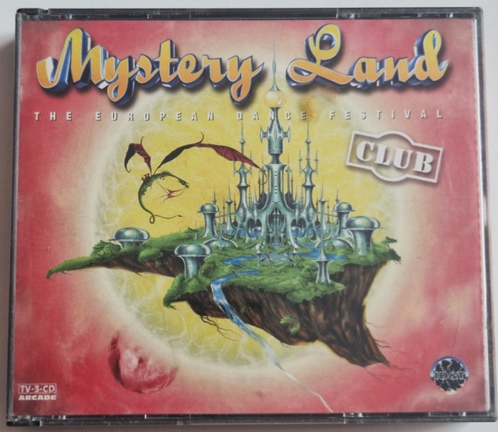 Various &ndash; Mystery Land - The European Dance Festival - Club NM / NM 3 cd box Arcade Olanda 1997 house techno trance