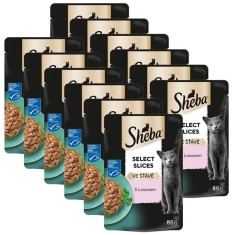 Sheba Select Slices Plic cu somon in sos 12 x 85 g foto