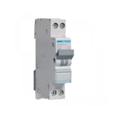 Disjunctor MCB 10A 1P+N 6kA curba B Hager MKN510