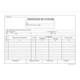 Tipizat - dispozitie livrare - A5, 2 exemplare, autocopiativ, carnet 50 seturi