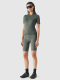 Șort de ciclism cu inserție din gel pentru femei - verde marin, 4F Sportswear