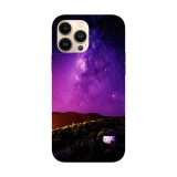 Husa compatibila cu Apple iPhone 14 Plus model Purple night sky, Silicon, TPU, Viceversa