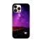 Husa compatibila cu Apple iPhone 14 model Purple night sky, Silicon, TPU, Viceversa