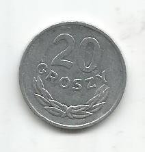 (No1) moneda- Polonia 20 Groszy 1979 foto