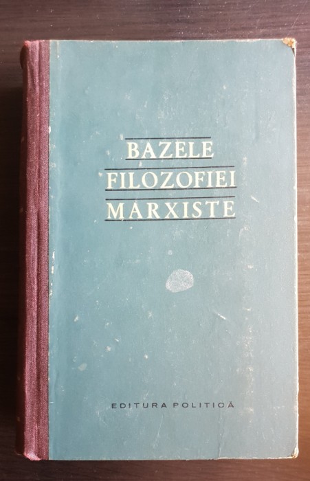 Bazele filozofiei marxiste - F. V. Konstantinov