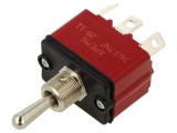 Comutator basculant SP3T APEM, IP67, 12A/28VDC pentru panou
