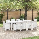 Cumpara ieftin Set de masă pentru grădină 11 pcs Alb Ratan Polt