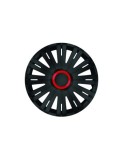 Set capace roti 15` negre cu inel rosu active 4buc