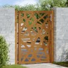 VidaXL Poarta de gradina Design cu lumina otel rezistent la intemperii 4100955