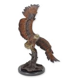 Vultur in zbor-statueta din bronz cu un soclu din marmura TBA-134