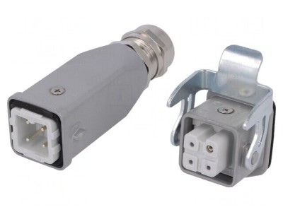 Conector HDC Tată-Mamă 7 Pin Dimensiune A3 Drept foto