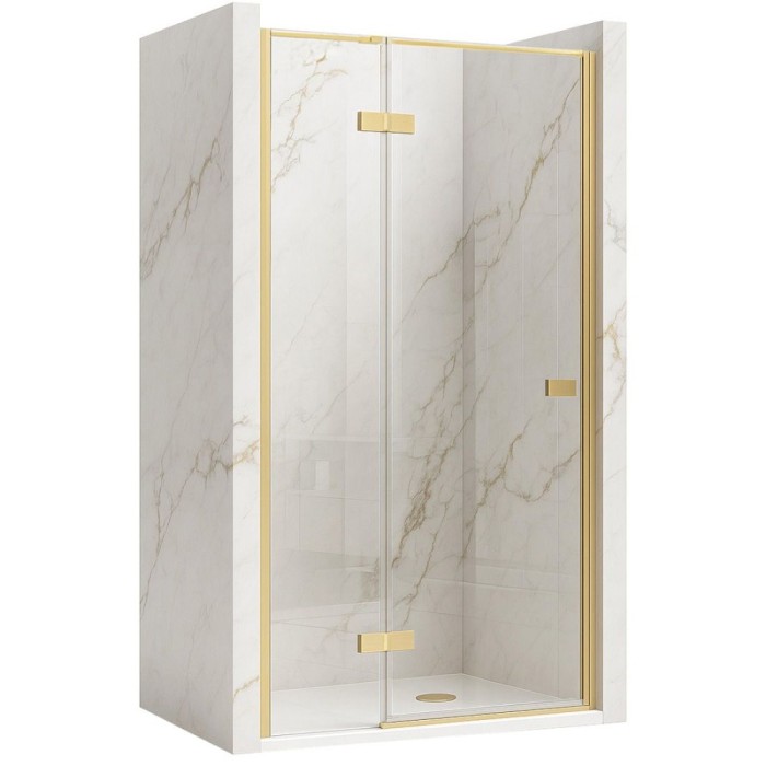 Paravan de dus Rea Atlas 80 Brush Gold