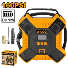 Compresor auto 12 v cu afisaj digital, 35 l/min, 3 m cablu, 11 bar - Ingco AAC1601