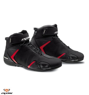 Ghete pentru scuter - motocicleta Roadster barbati All Season Ixon model Gambler MS culoare: negru/alb/rosu Negru/rosu 47 foto