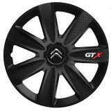 Cumpara ieftin Set 4 capace Roti Gtx Carbon Negru R17, Pentru Citroen, Autohelix MSA