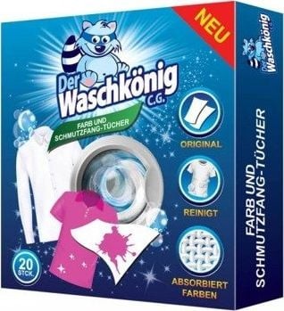 Servetele de captare a culorilor, Der Waschkonig, 20 bucati foto