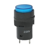 Indicator LED albastru industrial 220V, &Oslash;16 mm, Breckner Germany