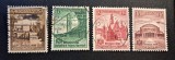 Germania (Deutsches Reich 1938) Seria Completă "Deutsches Turn- u. Sportfest Breslau 1938" (3Pf , 6Pf , 12Pf , 15Pf , Obliterate) CLK1