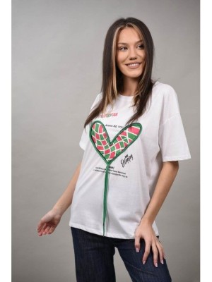 TRICOU ME HAPPY ELYSIANA Alb L-XL foto
