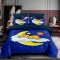 Lenjerie pat single 3D, bumbac finet,3 piese, cearceaf pat clasic 160cm x 230cm, cearceaf pilota 150cm x 220cm, 1 fata perna 50 x 70-F1P57