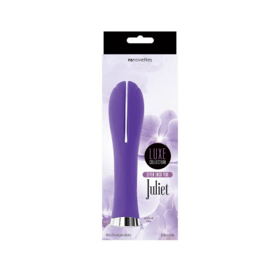 Vibrator Luxe Juliet Dual Seven, Mov, 16.5 cm foto