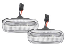 Set lampa semnalizare laterala AUDI A3 (8P), 05.2003-04.2008; A4 (B6/B7), 11.2000-2008; A6 (C5/C6), 06.2001-03.2011, dynamic indicator; LED; transpar