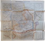 A3023N Harta Rom&acirc;niei și a țerilor vecine de lt-colonel G Iannescu, 1896