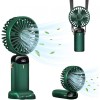 Ventilator ultra portabil cu aromaterapie, flippy, 3 in 1, de mana, de birou, de gat, 5 trepte de viteza, incarcare usb, autonomie 12h, pliabil, cu ec