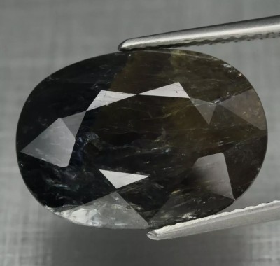 Safir verde albastrui 14.98 ct foto