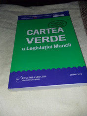 CARTEA VERDE A LEGISLATIEI MUNCII foto