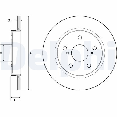 DELPHI BG4183C Disc frana foto